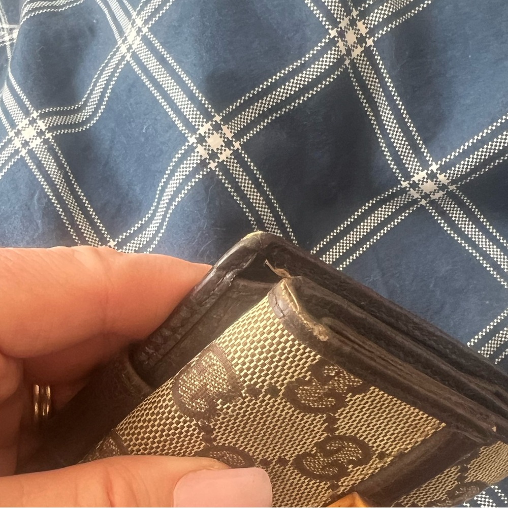 Gucci Bamboo GG BROWN Small wallet - Full inclusion - Picture 10 of 11